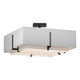 Exos Square Double Shade Semi-Flush