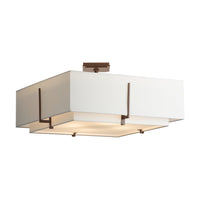 Exos Square Large Double Shade Semi-Flush