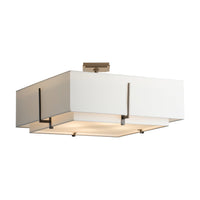 Exos Square Large Double Shade Semi-Flush