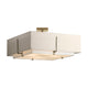 Exos Square Large Double Shade Semi-Flush