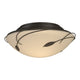 Forged Leaves Flush Mount