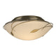 Forged Leaves Flush Mount