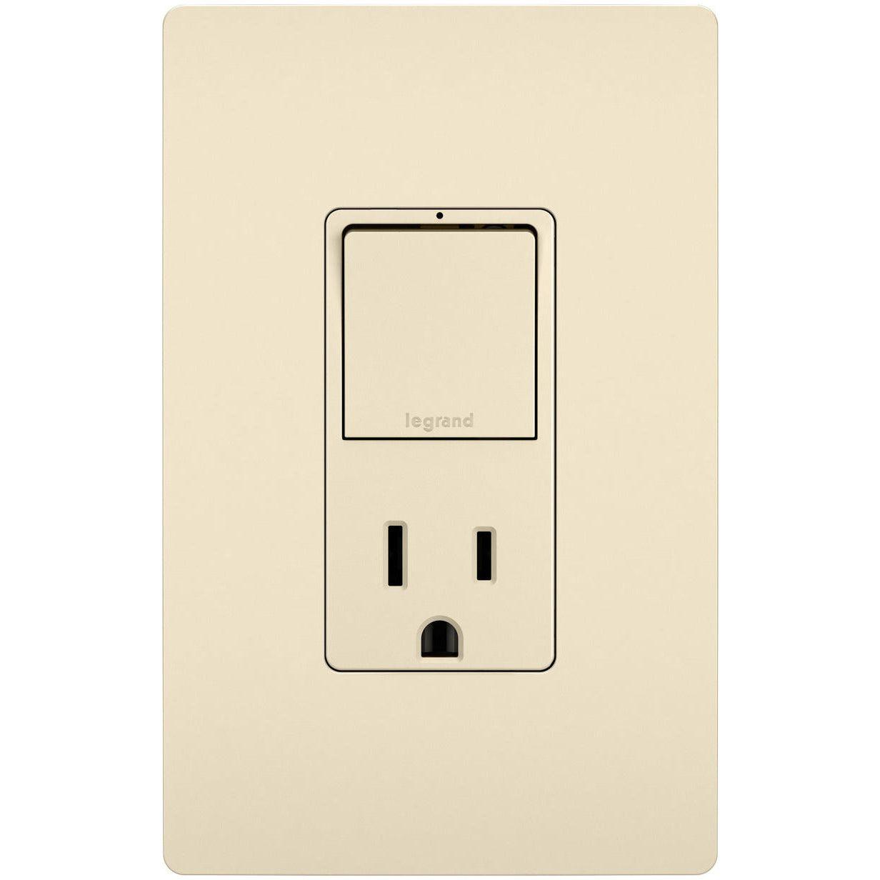 Legrand - radiant Single-Pole/3-Way Switch with 15A Tamper-Resistant Outlet - Lights Canada