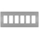 Legrand - radiant Six-Gang Screwless Wall Plate - Lights Canada