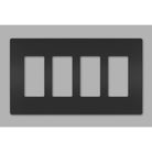 Legrand - radiant Four-Gang Screwless Wall Plate - Lights Canada
