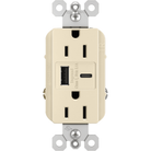 Legrand - radiant 15A Tamper-Resistant USB Type A/C Outlet - Lights Canada