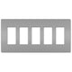 Legrand - radiant Five-Gang Screwless Wall Plate - Lights Canada