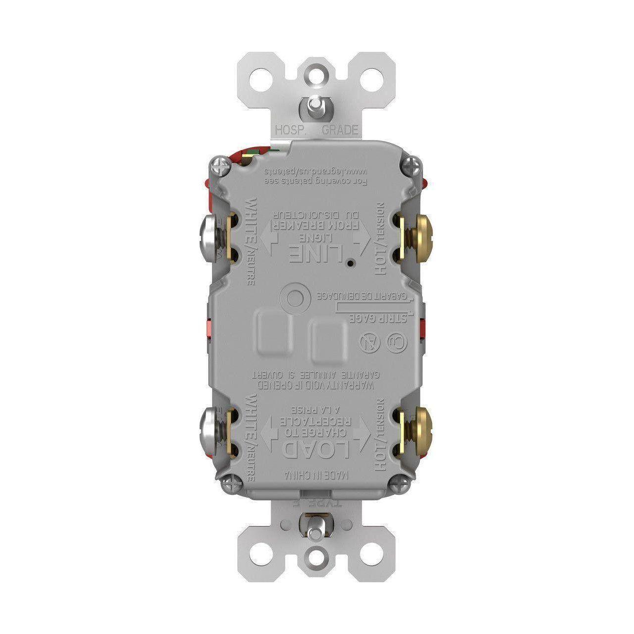 Legrand - radiant Spec-Grade 20A Tamper-Resistant Self-Test GFCI Receptacle - Lights Canada