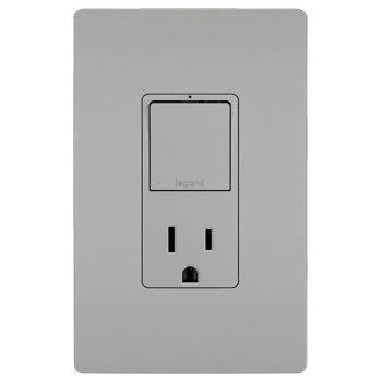 Legrand - radiant Single-Pole/3-Way Switch with 15A Tamper-Resistant Outlet - Lights Canada