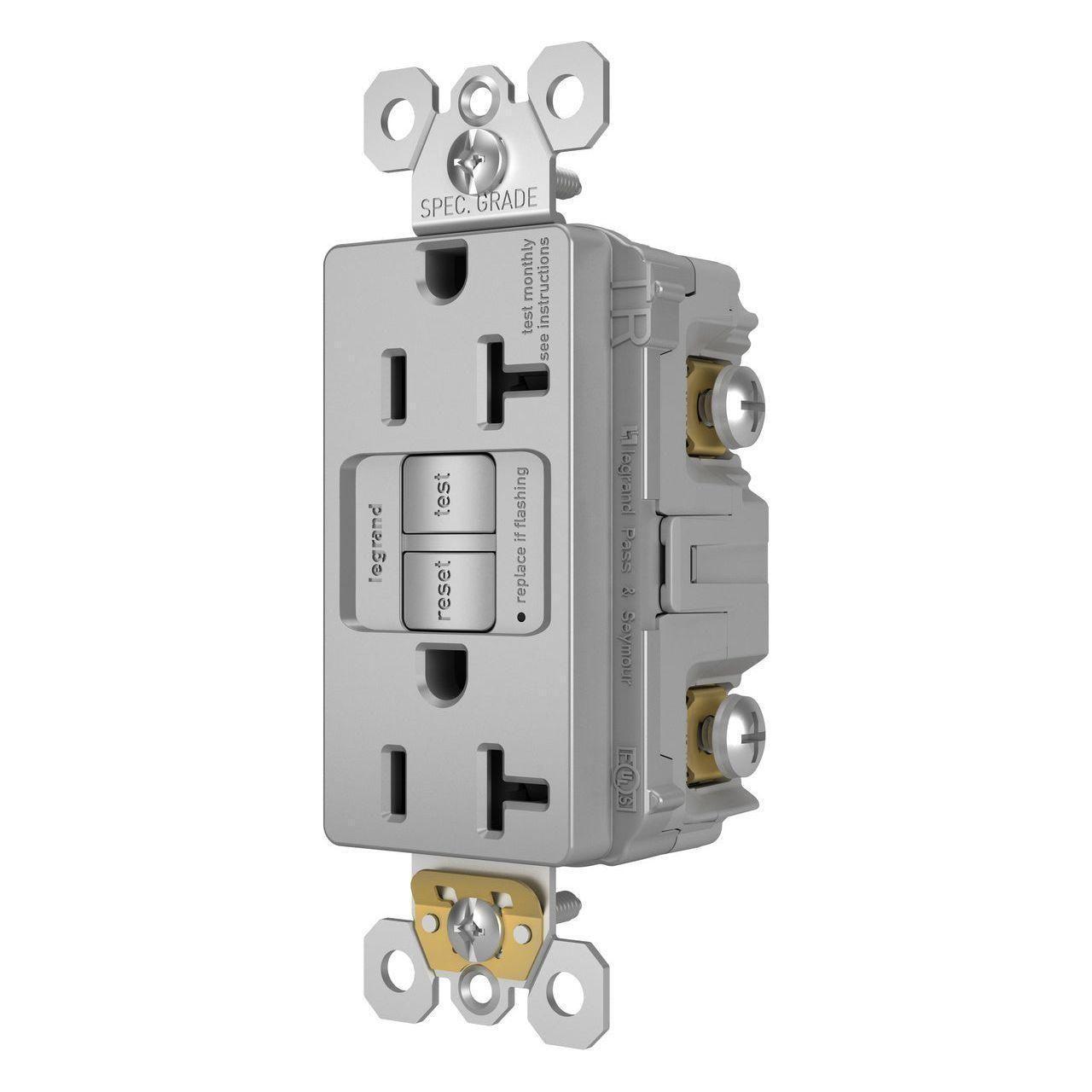 Legrand - radiant Spec-Grade 20A Tamper-Resistant Self-Test GFCI Receptacle - Lights Canada