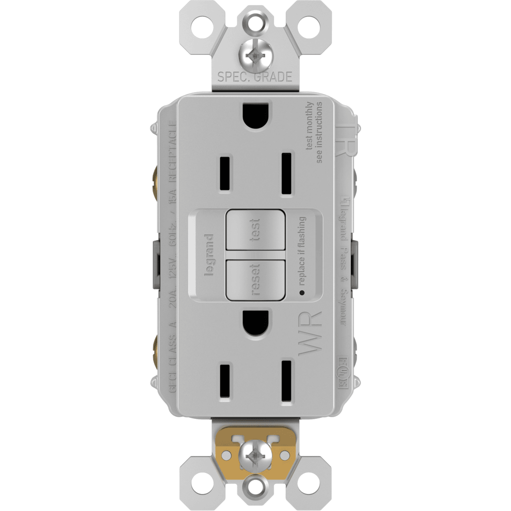 Legrand - radiant Spec-Grade 15A Weather-Resistant Self-Test GFCI Receptacle - Lights Canada