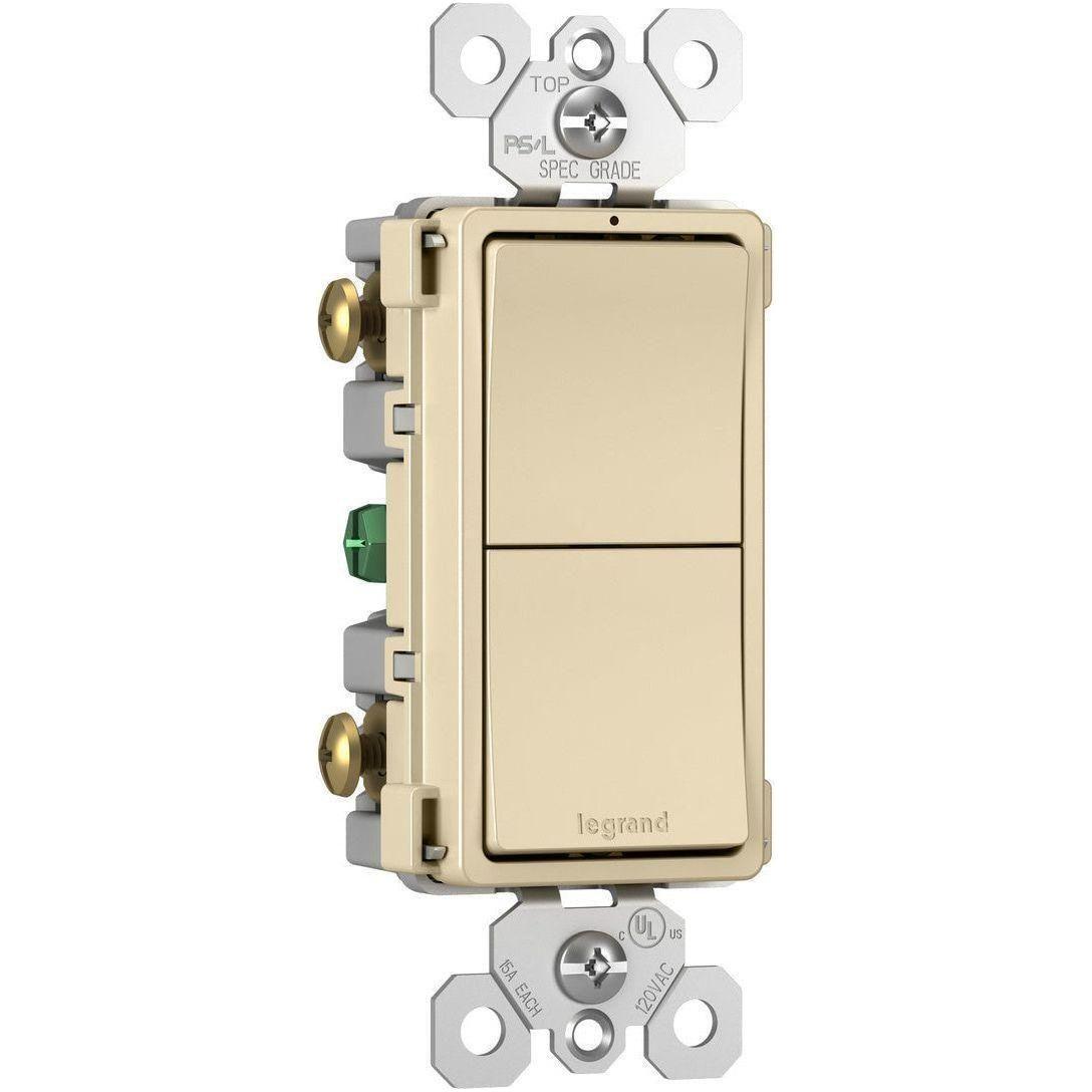 Legrand - radiant Two Single-Pole Switches - Lights Canada