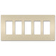 Legrand - radiant Five-Gang Screwless Wall Plate - Lights Canada