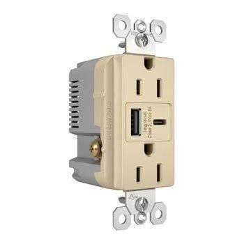 Legrand - radiant 15A Tamper-Resistant Ultra-Fast USB Type-A/C Outlet - Lights Canada