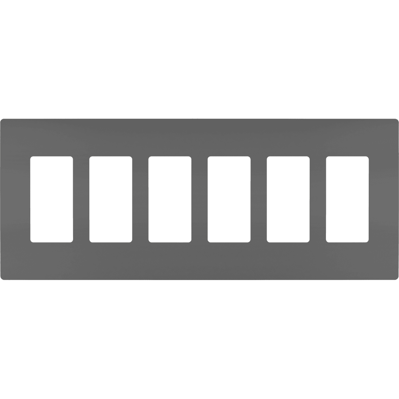 Legrand - radiant Six-Gang Screwless Wall Plate - Lights Canada