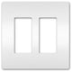 Legrand - radiant Two-Gang Screwless Wall Plate - Lights Canada