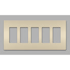 Legrand - radiant Five-Gang Screwless Wall Plate - Lights Canada