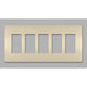 Legrand - radiant Five-Gang Screwless Wall Plate - Lights Canada