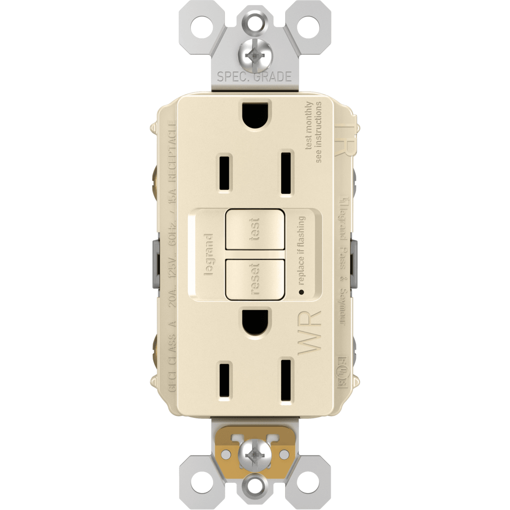 Legrand - radiant Spec-Grade 15A Weather-Resistant Self-Test GFCI Receptacle - Lights Canada