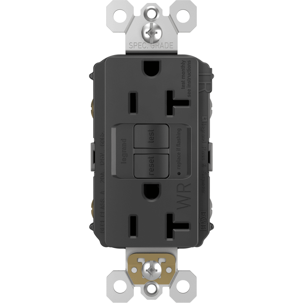 Legrand - radiant Spec-Grade 20A Weather-Resistant Self-Test GFCI Receptacle - Lights Canada