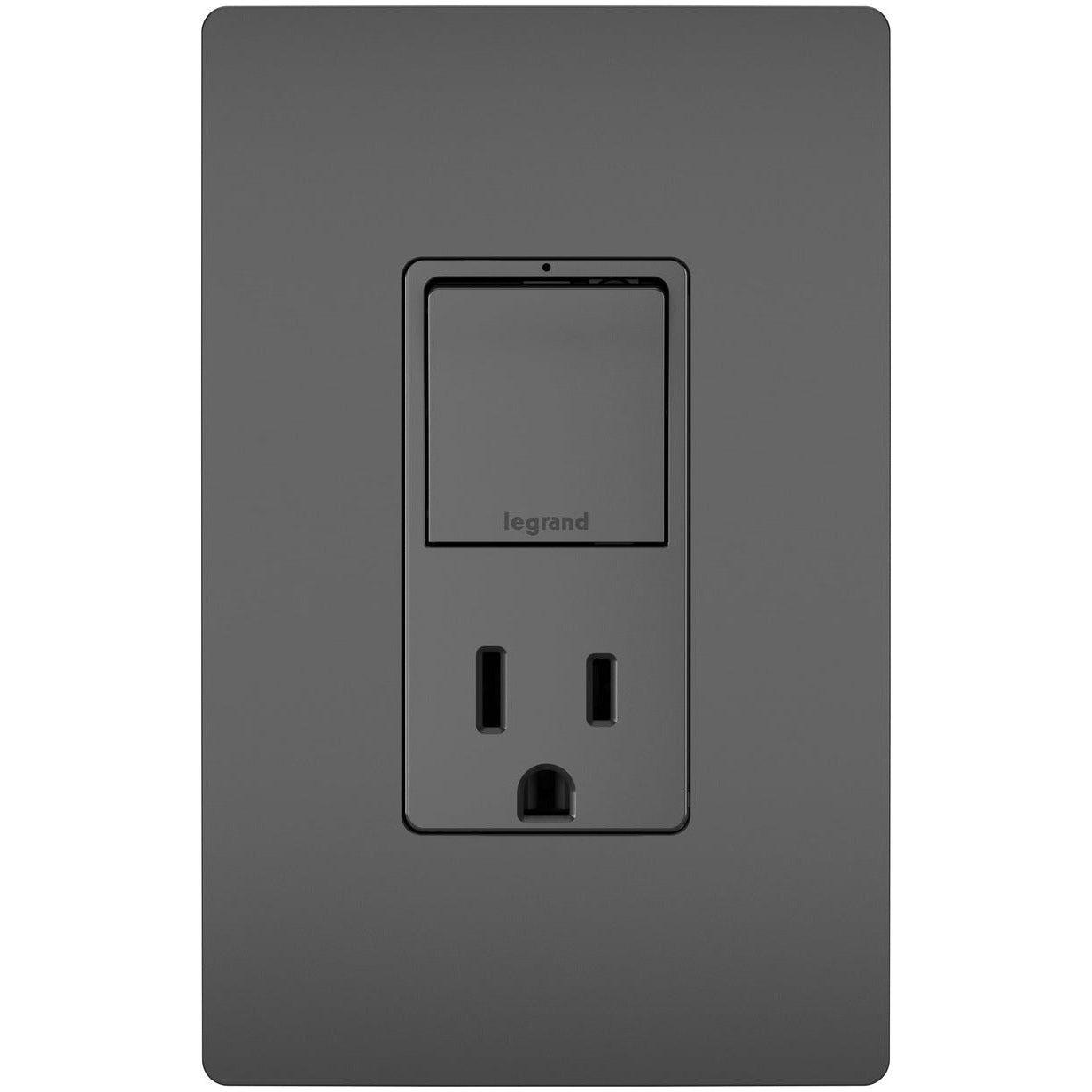 Legrand - radiant Single-Pole/3-Way Switch with 15A Tamper-Resistant Outlet - Lights Canada