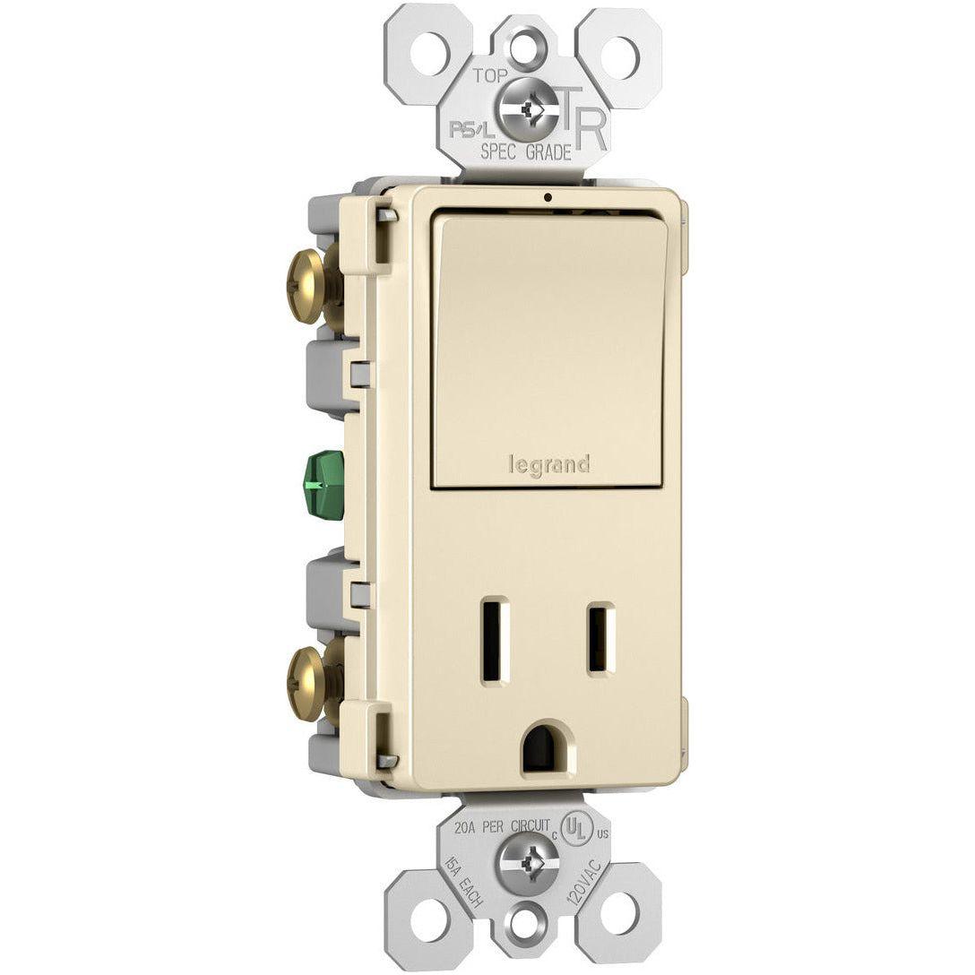 Legrand - radiant Single-Pole/3-Way Switch with 15A Tamper-Resistant Outlet - Lights Canada