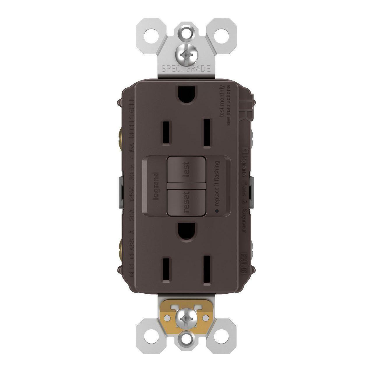 Legrand - radiant Spec-Grade 15A Tamper-Resistant Self-Test GFCI Receptacle - Lights Canada