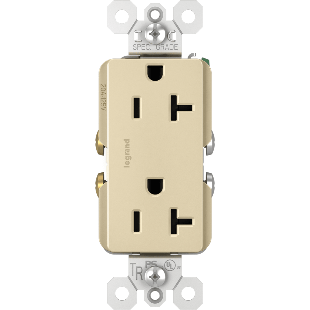 Legrand - radiant Spec-Grade 20A Tamper-Resistant Receptacle - Lights Canada