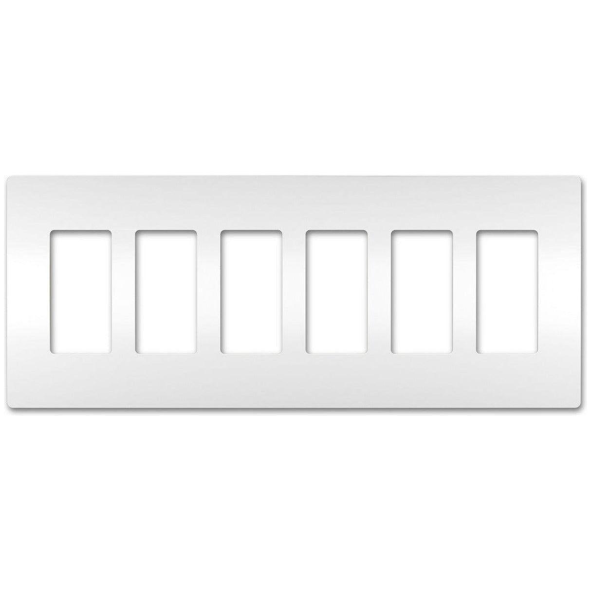 Legrand - radiant Six-Gang Screwless Wall Plate - Lights Canada