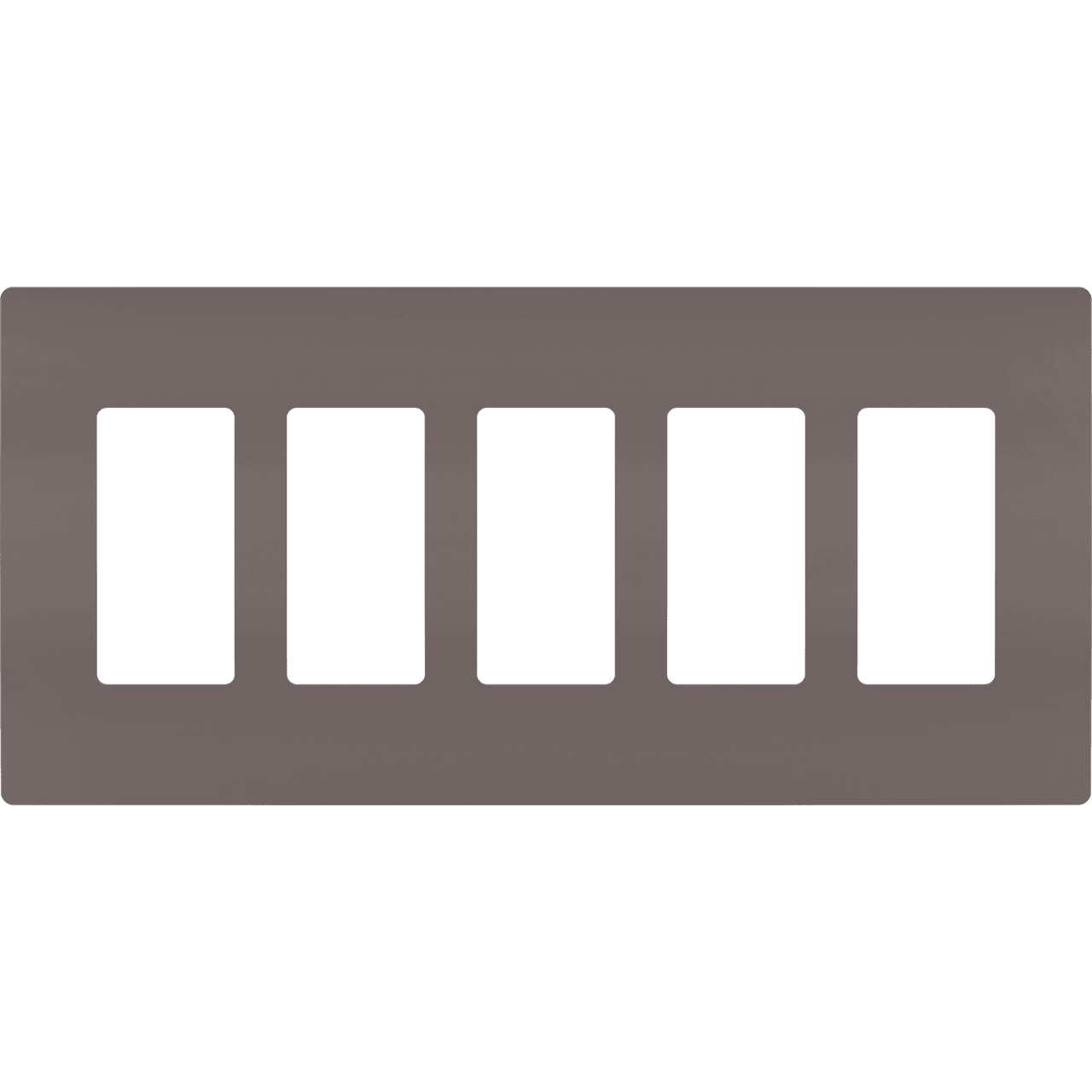 Legrand - radiant Five-Gang Screwless Wall Plate - Lights Canada