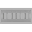 Legrand - radiant Six-Gang Screwless Wall Plate - Lights Canada