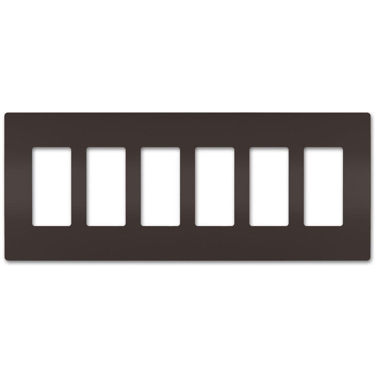 Legrand - radiant Six-Gang Screwless Wall Plate - Lights Canada