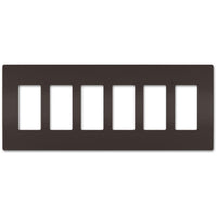 radiant Six-Gang Screwless Wall Plate