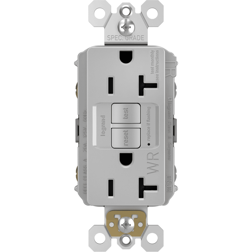 Legrand - radiant Spec-Grade 20A Weather-Resistant Self-Test GFCI Receptacle - Lights Canada