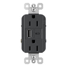 Legrand - radiant 15A Tamper-Resistant USB Type A/C Outlet - Lights Canada