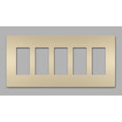 Legrand - radiant Five-Gang Screwless Wall Plate - Lights Canada