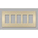 Legrand - radiant Five-Gang Screwless Wall Plate - Lights Canada