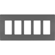 Legrand - radiant Five-Gang Screwless Wall Plate - Lights Canada