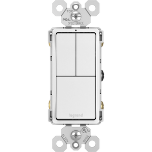 Legrand - radiant Two Single-Pole Switches & Single Pole/3-Way Switch - Lights Canada