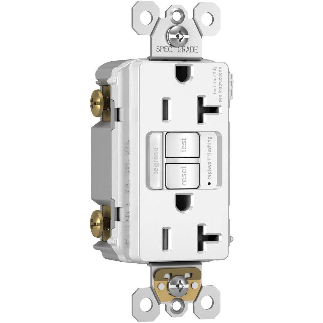 Legrand - radiant 20A Tamper-Resistant Self-Test GFCI Outlet with Night Light - Lights Canada