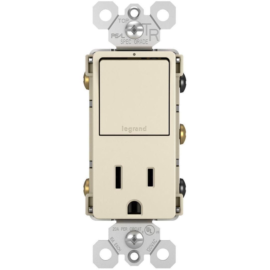 Legrand - radiant Single-Pole/3-Way Switch with 15A Tamper-Resistant Outlet - Lights Canada