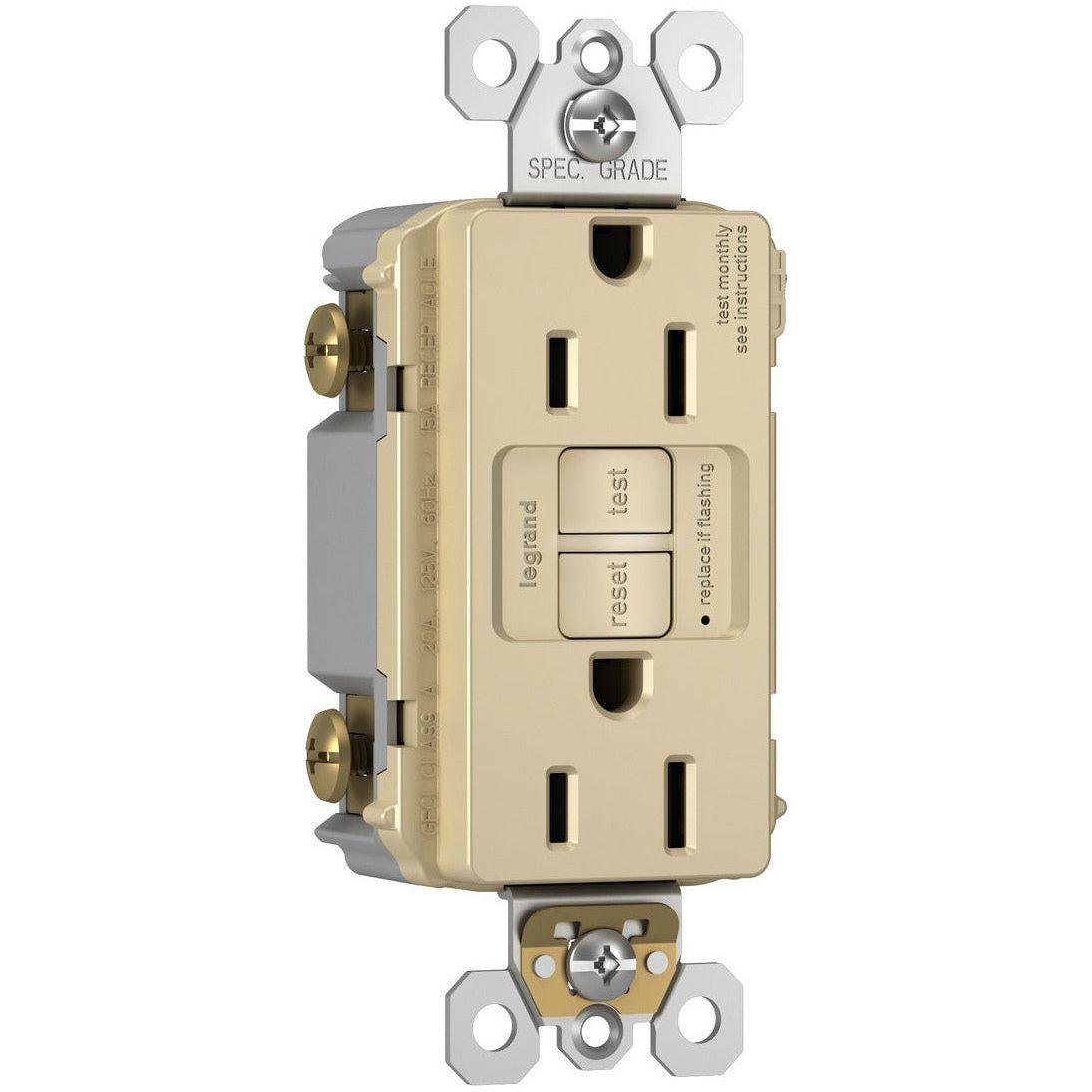 Legrand - radiant Spec-Grade 15A Tamper-Resistant Self-Test GFCI Receptacle - Lights Canada