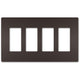 Legrand - radiant Four-Gang Screwless Wall Plate - Lights Canada