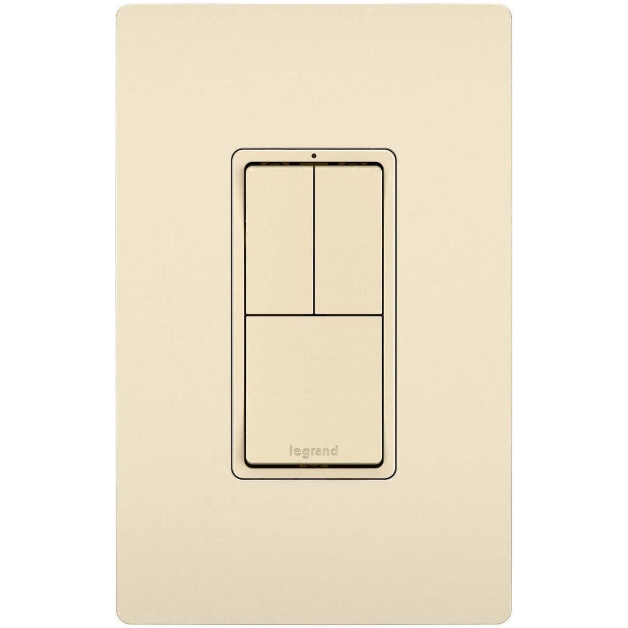 Legrand - radiant Two Single-Pole Switches & Single Pole/3-Way Switch - Lights Canada