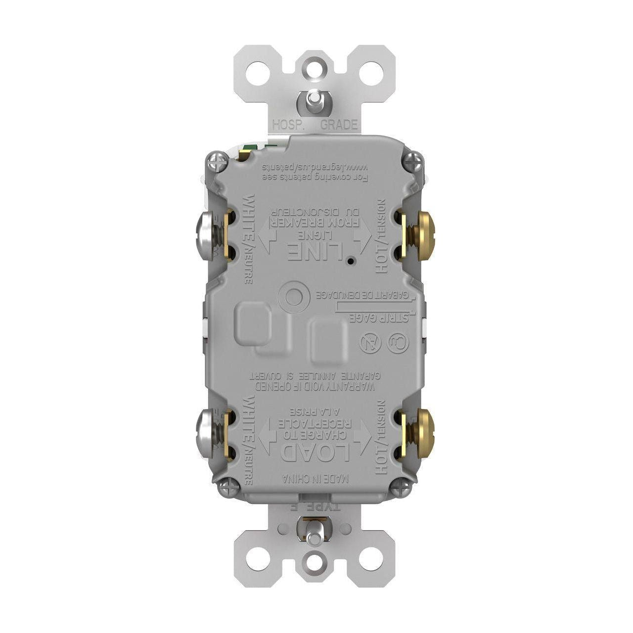 Legrand - radiant Spec-Grade 15A Weather-Resistant Self-Test GFCI Receptacle - Lights Canada