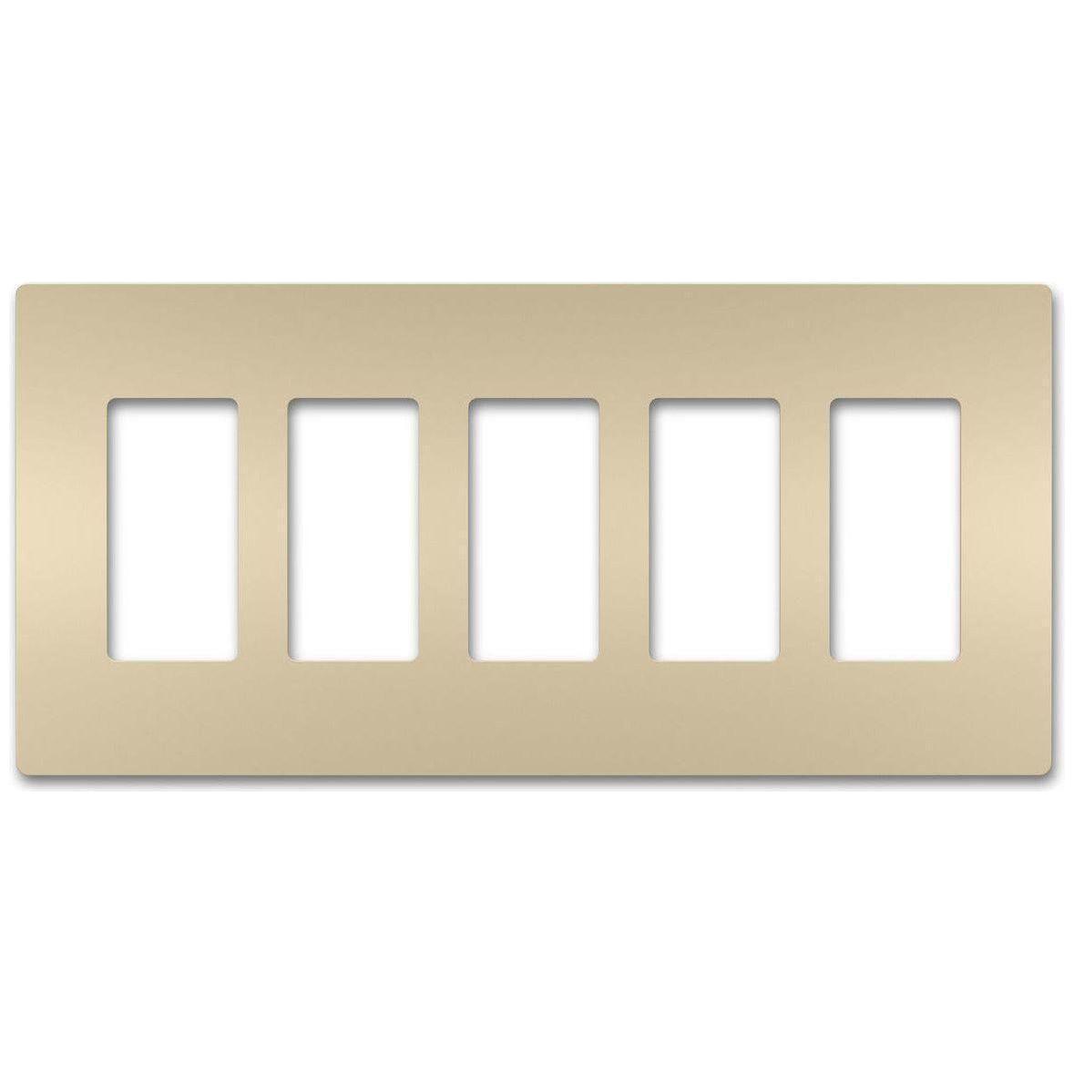 Legrand - radiant Five-Gang Screwless Wall Plate - Lights Canada
