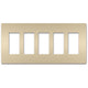 Legrand - radiant Five-Gang Screwless Wall Plate - Lights Canada