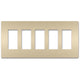 Legrand - radiant Five-Gang Screwless Wall Plate - Lights Canada