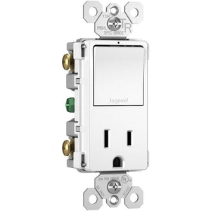 Legrand - radiant Single-Pole/3-Way Switch with 15A Tamper-Resistant Outlet - Lights Canada