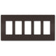 Legrand - radiant Five-Gang Screwless Wall Plate - Lights Canada
